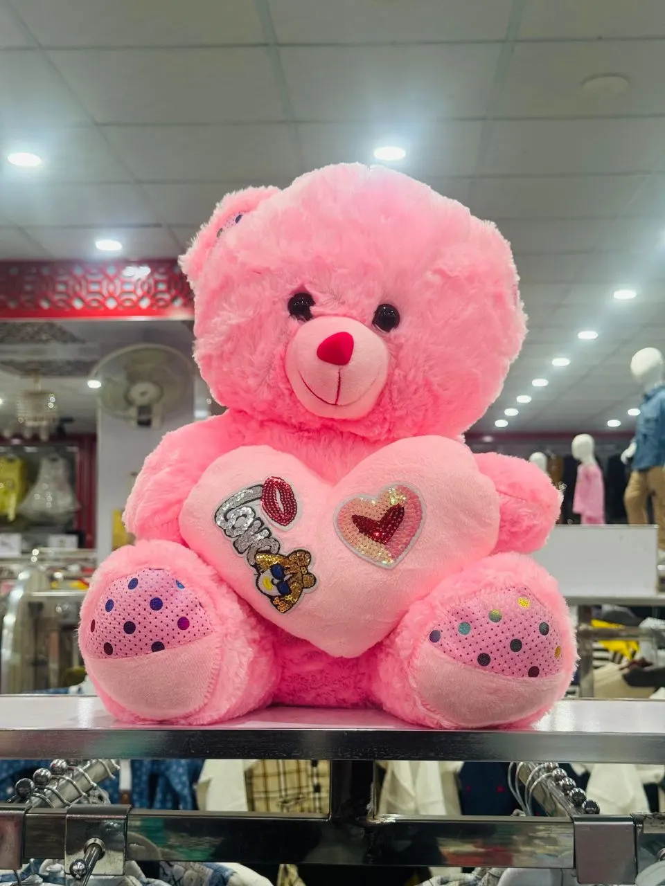 Love Heart Teddy Bear - Cream
